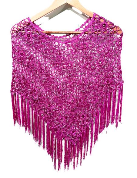 CAPAS CROCHET FUCSIAS PARA BODA Y FIESTA | PONCHO INVITADA