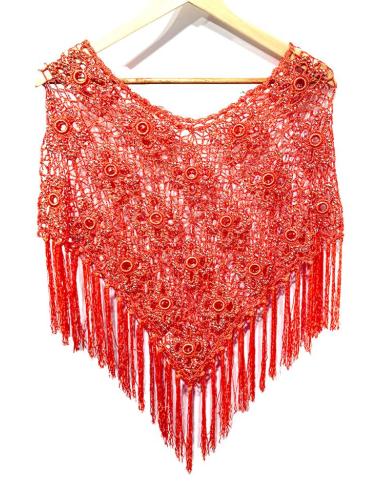 CAPAS CROCHET NARANJAS PARA BODA Y FIESTA | PONCHO INVITADA