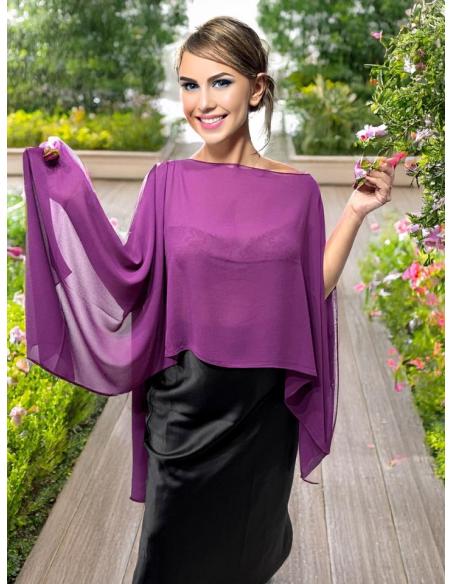 CAPAS MORADAS MAGENTA PARA INVITADAS DE BODAS | MADRINAS Y EVENTOS