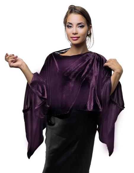 CAPAS TERCIOPELO MORADAS PURPURA DE INVITADA BODAS | BODAS Y FIESTAS