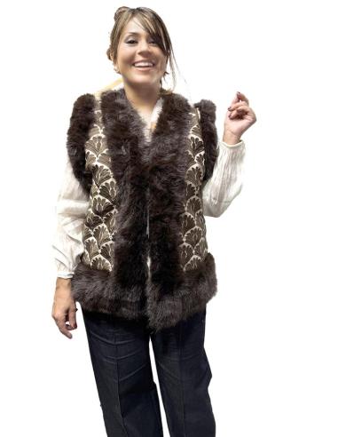 CHALECOS DE PELO MARRONES Y CREMA PARA INVIERNO | MODA MUJER