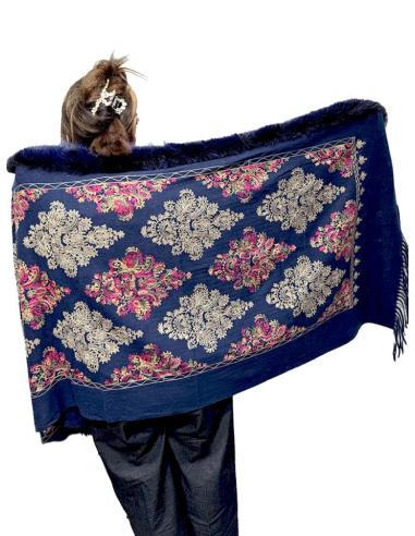 CHALES AZULES MARINO MODA PARA MUJER DE INVIERNO | BUFANDAS