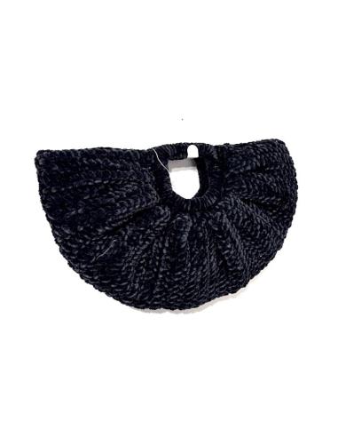 BOLSOS TERCIOPELO NEGROS Y ASA PARA OTOÑO INVIERNO | MODA MUJER