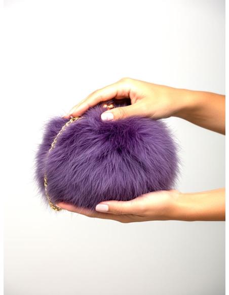 BOLSOS BODA Y FIESTA MORADAS DE PLUMAS AVESTRUZ | CLUTCH INVITADA