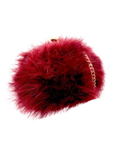 BOLSOS BODA Y FIESTA GRANATES DE PLUMAS AVESTRUZ | CLUTCH INVITADA