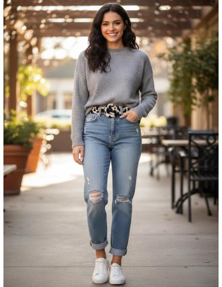 CINTURONES ANCHOS ANIMAL PRINT BEIGE Y NEGRO | MODA MUJER