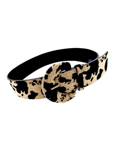 CINTURONES ANCHOS ANIMAL PRINT CAMEL Y NEGRO | MODA MUJER