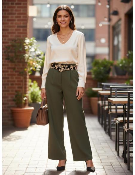 CINTURONES ANCHOS ANIMAL PRINT CAMEL Y NEGRO | MODA MUJER
