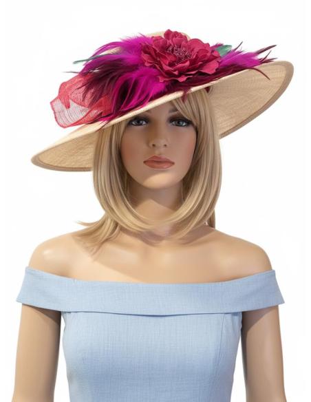 TOCADOS ROSAS NUDE Y PLUMAS VERDE Y BUGAMBILIA | TOCADOS BODA