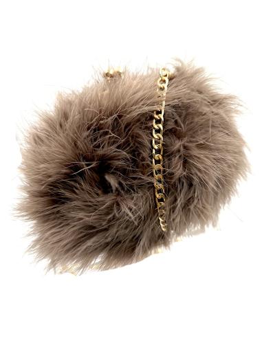 BOLSOS BODA Y FIESTA TOPO CON PLUMAS...