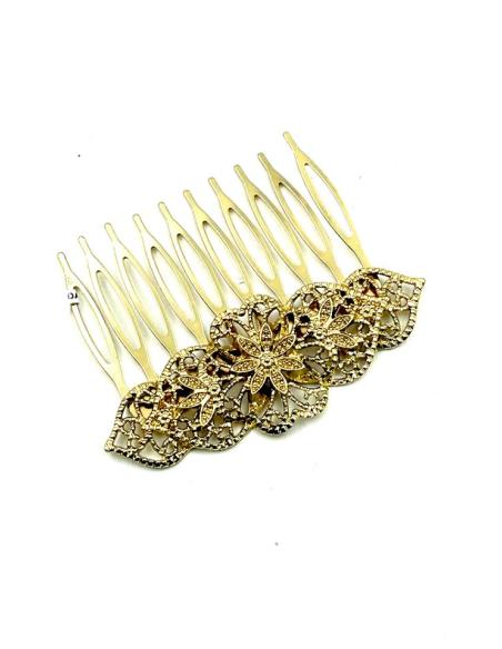 PEINETAS BODA DORADAS ESTILO VINTAGE | PEINAS MUJER