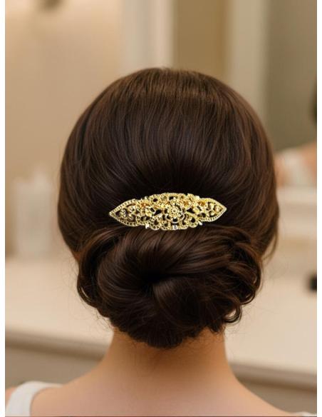PEINETAS NOVIAS DORADAS ELEGANTE ESTILO VINTAGE | PEINAS MUJER