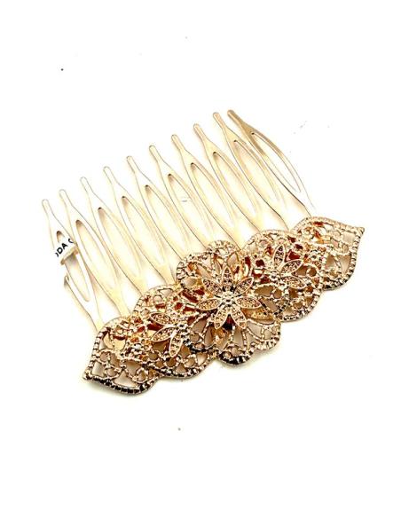 PEINETAS BODA ORO ROSA ESTILO VINTAGE | PEINAS MUJER