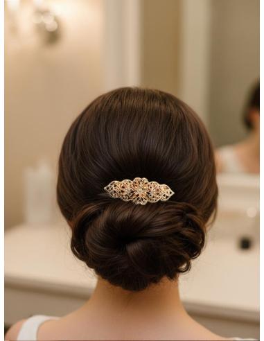 PEINETAS BODA ORO ROSA ESTILO VINTAGE | PEINAS MUJER
