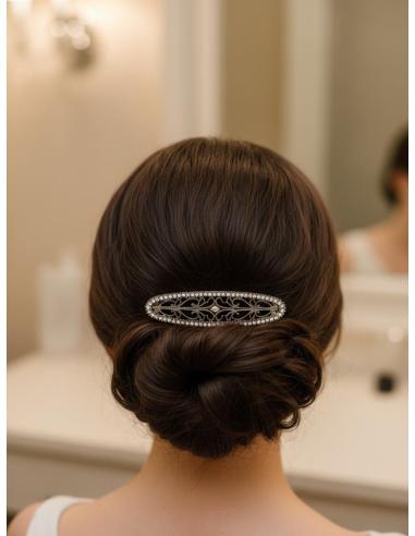 PEINETAS PEQUEÑAS PARA BODA PLATEADAS VIEJO | PEINAS INVITADA Y NOVIA