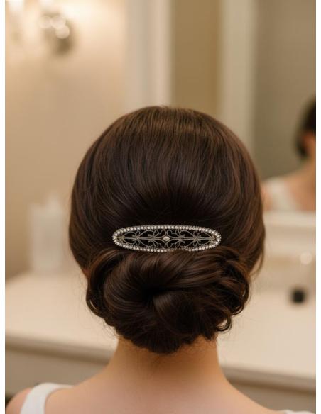 PEINETAS PEQUEÑAS PARA BODA PLATEADAS VIEJO | PEINAS INVITADA Y NOVIA
