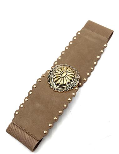 CINTURONES CASUAL MARRONES CARAMELO ELASTICOS | MODA MUJER