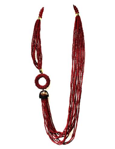 COLLARES AFRICA GRANATES LARGOS PARA MUJER | MODA CASUAL