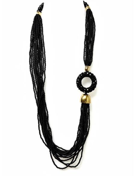 COLLARES AFRICA NEGROS LARGOS PARA MUJER | MODA CASUAL