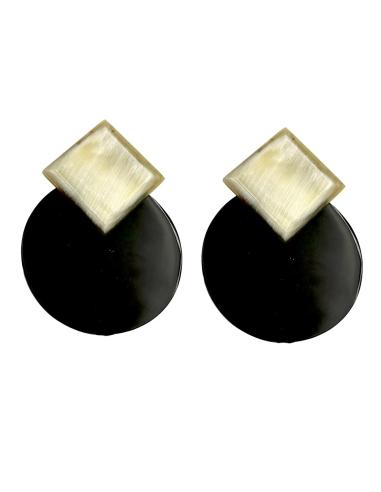 PENDIENTES MUJER GRANDES NEGROS Y...