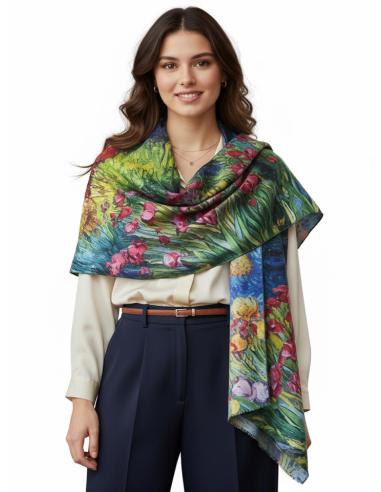 PAÑUELOS AZULES DE MUJER CON SOMBRILLA REVERSIBLE | OTOÑO INVIERNO