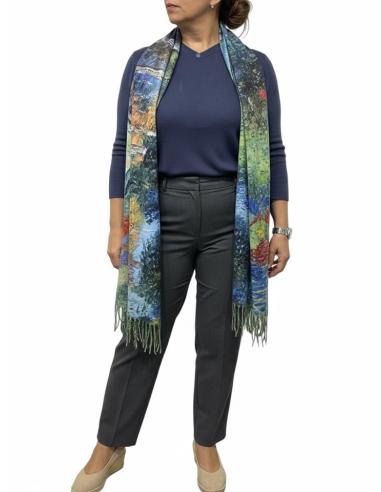 PAÑUELOS AZULES DE MUJER CON SOMBRILLA REVERSIBLE | OTOÑO INVIERNO