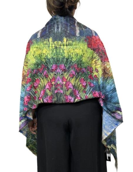 PAÑUELOS AZULES DE MUJER CON SOMBRILLA REVERSIBLE | OTOÑO INVIERNO