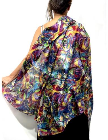 PAÑUELOS SEDA ESTAMPADO FAVORECEDOR Y COLORIDO | MUJER