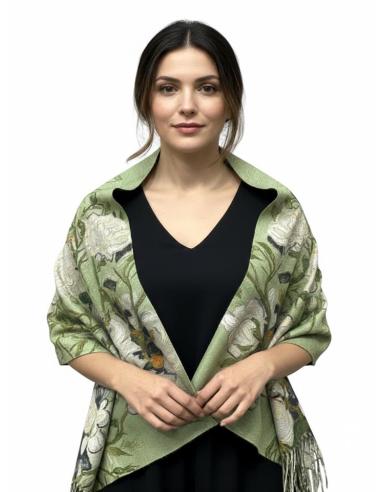 PAÑUELOS CALIDOS VERDES OLIVA LISO Y ESTAMPADO | MODA INVIERNO