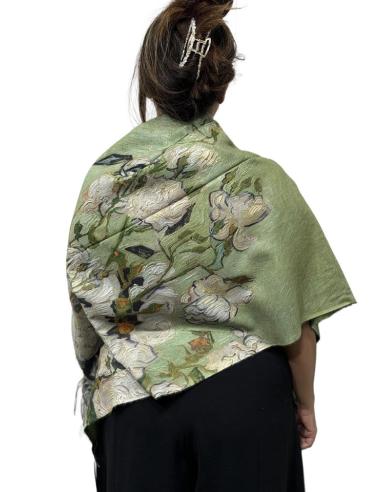 PAÑUELOS CALIDOS VERDES OLIVA LISO Y ESTAMPADO | MODA INVIERNO