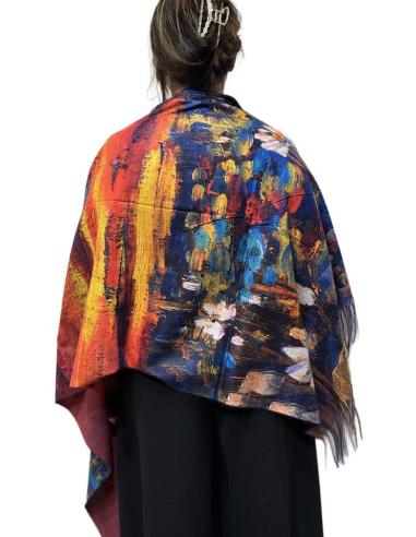 PAÑUELOS AZULES Y ROJOS PARA OTOÑO INVIERNO | MODA MUJER