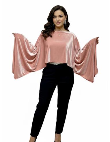 CAPAS TERCIOPELO ROSAS DE INVITADA BODA INVIERNO | MODA MUJER