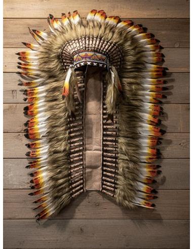 DECORACIONES DE PLUMAS PENACHOS AMERICANOS CON DETALLES TRIBALES