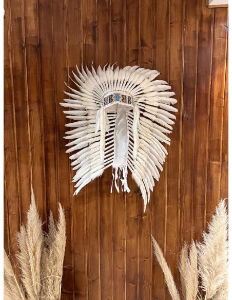 DECORACION DE PLUMAS PENACHOS BLANCOS ESTILO IBIZA