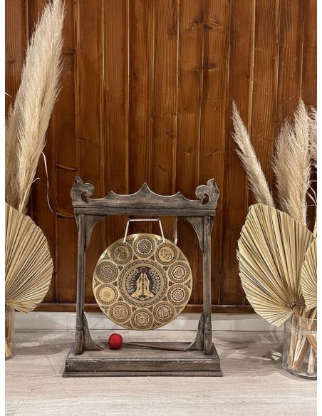 DECORACION GONG Y SOPORTE PARA AMBIENTES ZEN Y TRANQUILOS