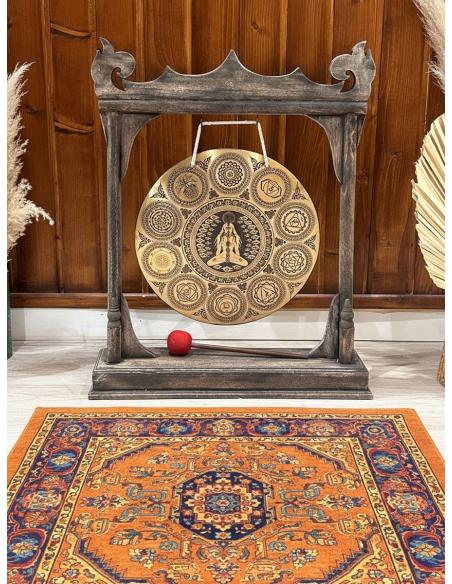 DECORACION GONG Y SOPORTE PARA AMBIENTES ZEN Y TRANQUILOS