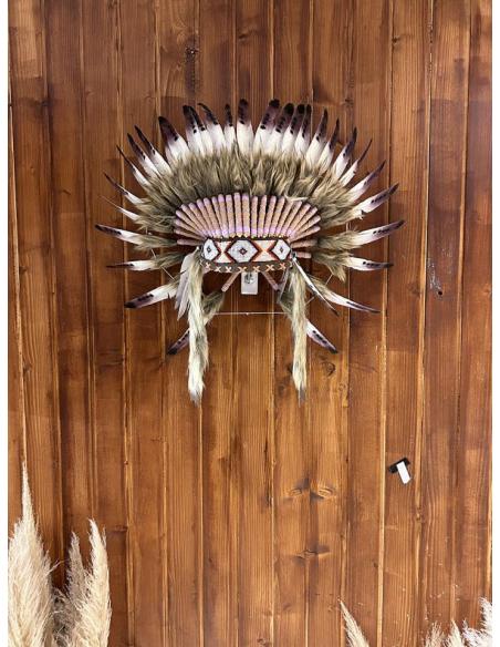 DECORACIONES Y REGALOS TRIBALES, PENACHOS DE LOS INDIOS AMERICANOS | PLUMAS CON TEJIDOS DE ABALORIOS
