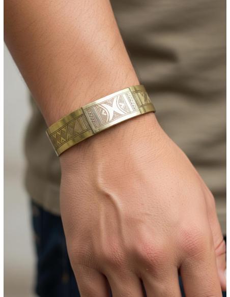 BRAZALETES TUAREG DORADOS Y PLATEADOS ANCHOS | JOYAS UNISEX