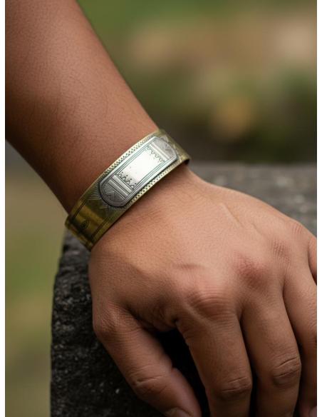 BRAZALETES ANCHOS TRIBALES EN DORADO Y PLATEADO | JOYAS UNISEX TUAREG
