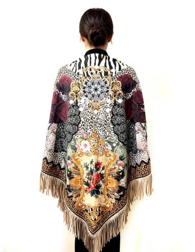 CHALES DE INVIERNO EN ANIMAL PRINT CEBRA Y FLORES | MODA MUJER
