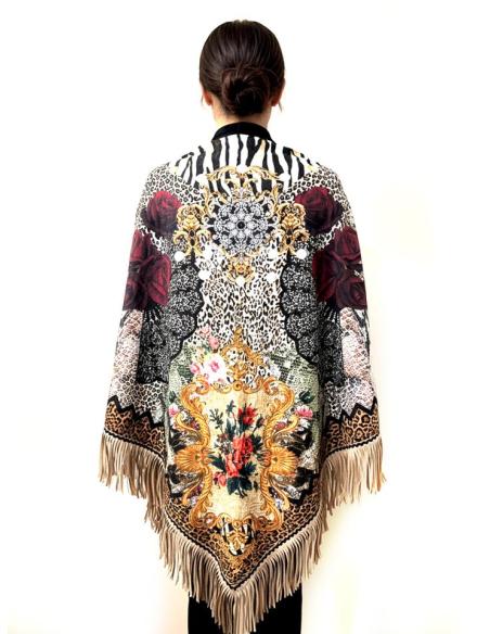 CHALES DE INVIERNO EN ANIMAL PRINT CEBRA Y FLORES | MODA MUJER