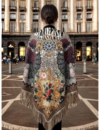 CHALES DE INVIERNO EN ANIMAL PRINT CEBRA Y FLORES | MODA MUJER