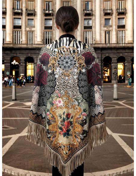 CHALES DE INVIERNO EN ANIMAL PRINT CEBRA Y FLORES | MODA MUJER