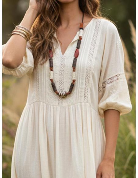 COLLARES AFRICANOS LARGOS MARRONES BLANCOS Y ROJOS | MODA MUJER