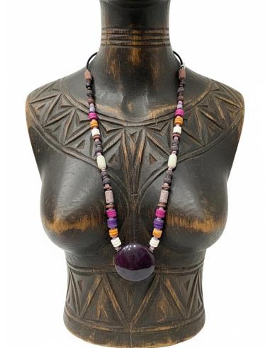 COLLARES BOHO COLORIDO DE LAVA VOLCANICA Y ASTA | LARGOS MUJER