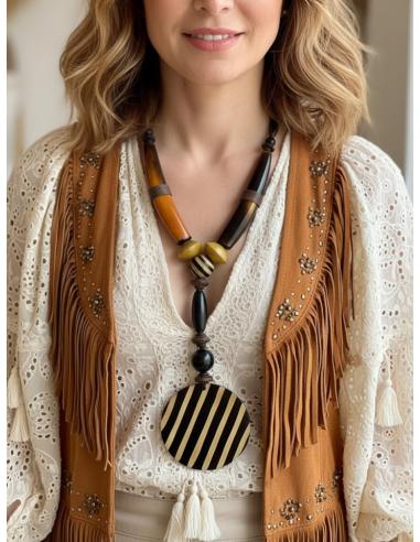 COLLARES LARGOS TRIBALES DE ASTA PARA MUJER | JOYAS ARTESANALES