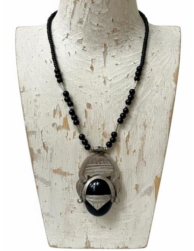 COLLARES TUAREG UNISEX COLGANTE ETNICO DE PIEDRA | MODA TRIBAL
