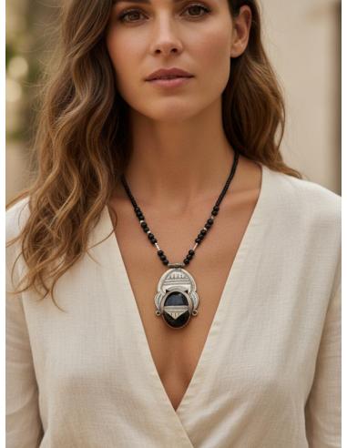 COLLARES TUAREG UNISEX COLGANTE ETNICO DE PIEDRA | MODA TRIBAL