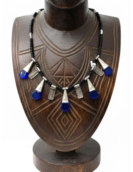 COLLARES UNISEX BOHEMIOS NEGROS DE ESTILO TRIBAL | JOYAS TUAREG