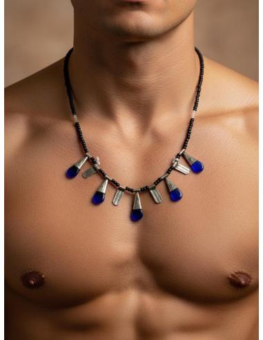COLLARES UNISEX BOHEMIOS NEGROS DE ESTILO TRIBAL | JOYAS TUAREG